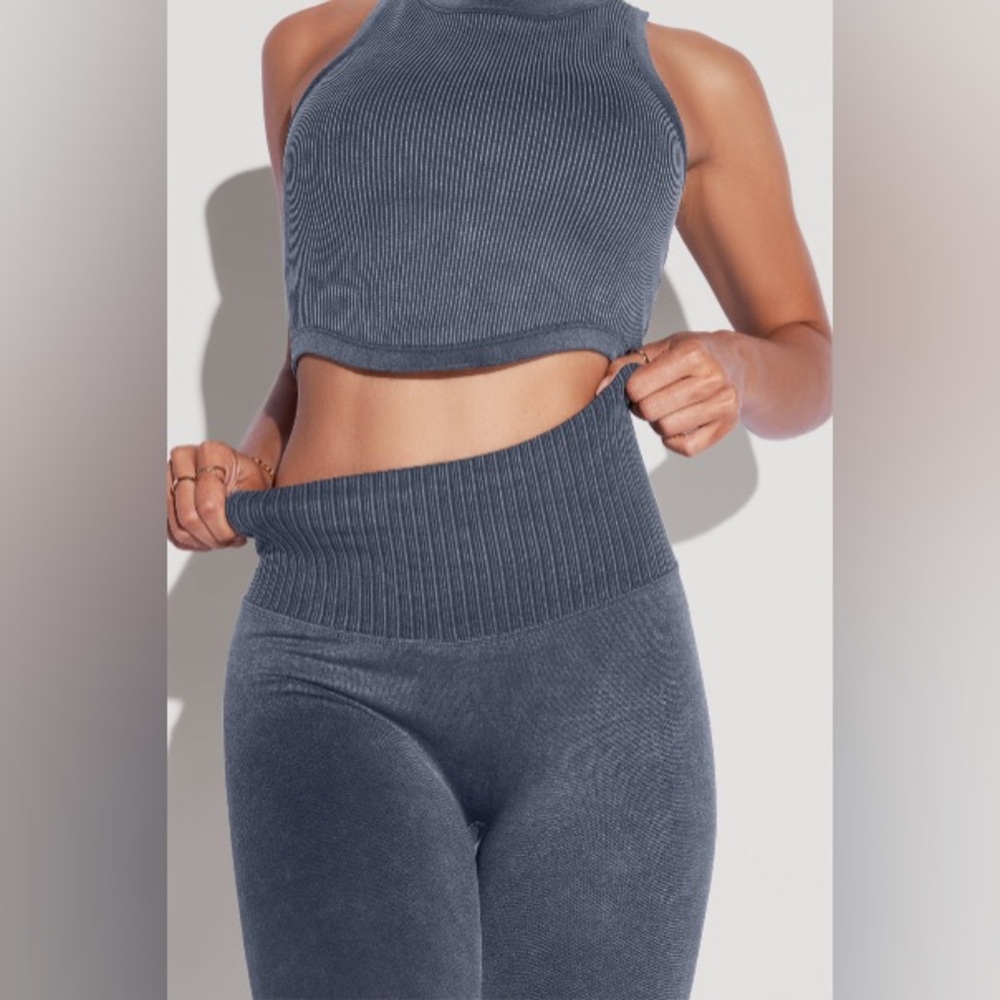 POPFLEX Supersculpt™ Seamless Leggings - Vintage Indigo Size: midflex